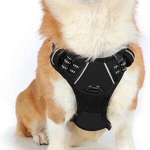 RABBITGOO NO PULL ADJUSTABLE DOG HARNESS SIZE MEDIUM NEW